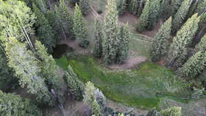 Aerial view of property and surrounding area