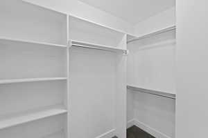 View of spacious closet