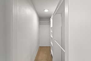 View of spacious closet