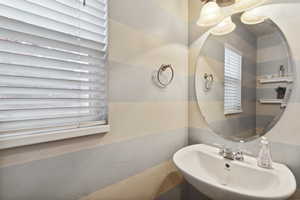 Bathroom featuring a sink
