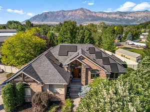 Aerial view of home
