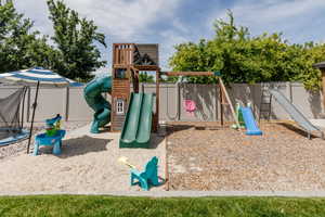 View of jungle gym