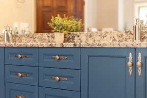 Detailed view of a sink