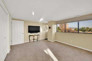 Bedroom with views to south