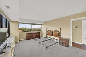 Master Bedroom with views to east and south
