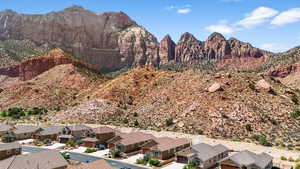 Mountain view featuring nearby suburban area