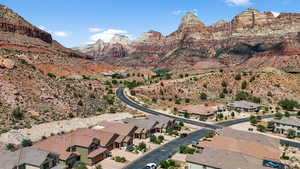 Mountain view featuring nearby suburban area