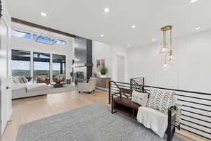 Common area featuring recessed lighting