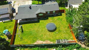 View from above of property