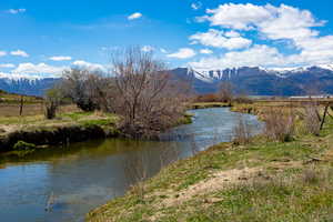 Water view with mountains