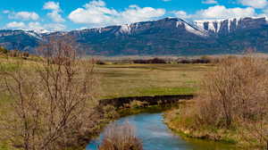 View of mountain background