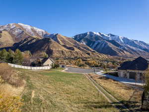 View of mountain background