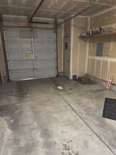 Garage with electric panel
