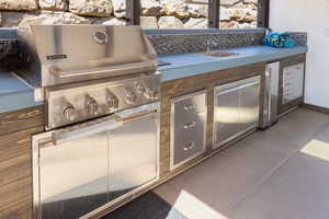 View of patio / terrace featuring area for grilling