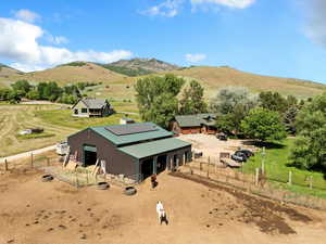 View of rural area with a mountainous background