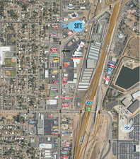 Aerial overview of property's location