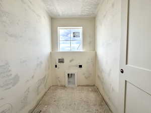 Washroom with washer hookup