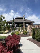 View of property's community and pavilion