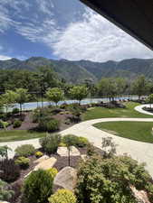 View of mountain backdrop with Tennis Courts