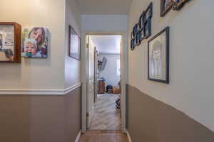 Hall with baseboards