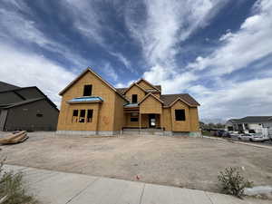 View of property in mid-construction