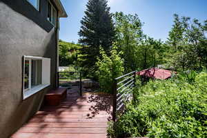 View of deck