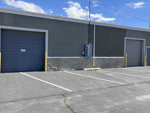 View of uncovered parking lot