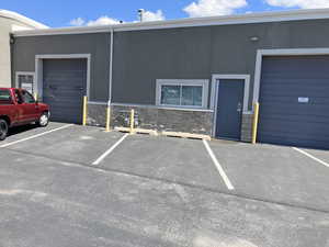 View of uncovered parking lot