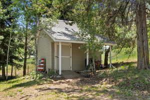 View of outbuilding