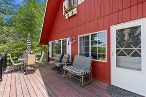 Deck featuring outdoor dining area