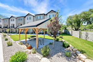View of property's community with a gazebo and a residential view
