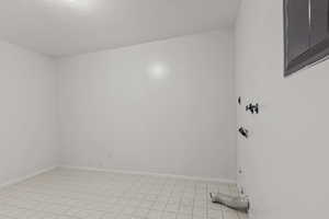 Basement laundry room