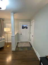 Entrance foyer featuring slate floor
