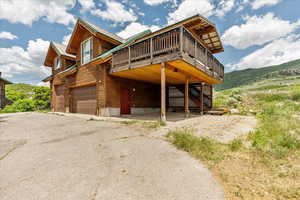 Garage with apartment above