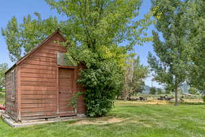 View of outbuilding