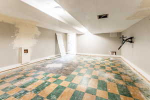 View of finished basement