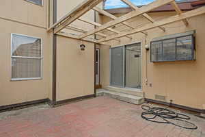 View of patio / terrace featuring entry steps