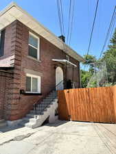 Stairs leading to Unit A