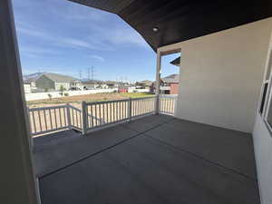 Balcony with a residential view
