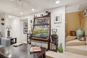 Family room with view to stairs
