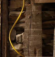 1892 Logs inside the wall from the Original Build