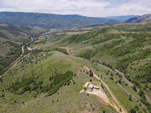 Bird's eye view of mountains