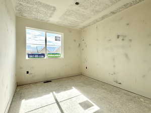 Empty room with baseboards