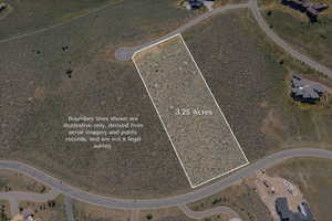 Aerial map of property and surrounding area