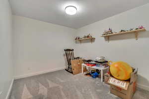 Extra space off the family room, there is not a window or closet, could be used as storage or bonus craft/ workout space.