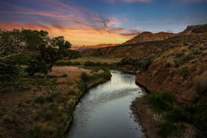 Water view featuring mountains