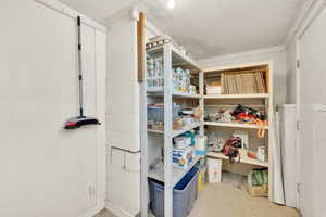 View of storage room