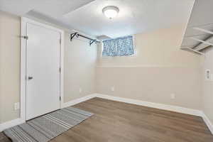 laundry room, entrance to single car garage
