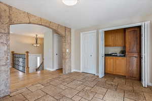 Kitchen dining area and pantry