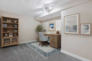 Digitally staged picture of office